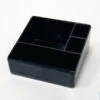 Sachet Holder/ Presentation Tray - Melamine - Four Compartments- Black