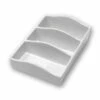 Sachet Holder/ Presentation Tray - Melamine - Three Row Tray - Ivory