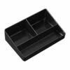 Sachet Holder/ Presentation Tray - Corby Thame - Three Compartments - Melamine - Case Of 5 - Black