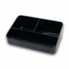 Sachet Holder/ Presentation Tray - Melamine - Three Compartments- Black
