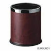 Smart Bins - Hotel Waste Bins - 10 Litre - Burgundy With Chrome Rim