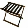 Solid Wood Folding Luggage Rack - Walnut Finish