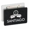Staff Name Badges - Leather Effect Etched Badges - Black