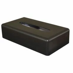 Tissue Box - Corby Devon Rectangular Tissue Box Cover - Black - Case Of 6