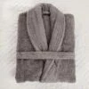 Hotel Bathrobe - Mitre Curzon - Cotton Towelling - Grey