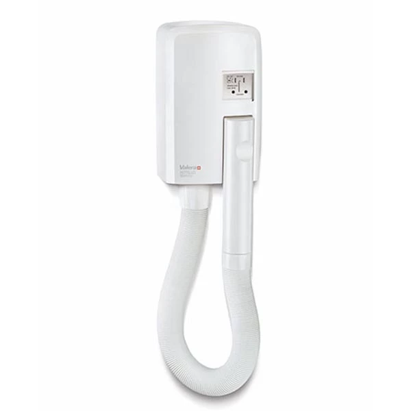 Valera Hotello Hotel Bathroom Hair Dryer With EU Shaver Socket - 1200watt - IP34 Rated - White