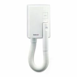 Valera Hotello Hotel Bathroom Hair Dryer - 1200watt - IP34 Rated - Suitable For Zone 2 - White