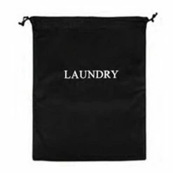 Washable Hotel Laundry Bag - 43x55cm - Black - Case Of 10