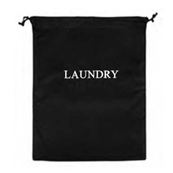 Washable Hotel Laundry Bag - 43x55cm - Black - Case Of 10
