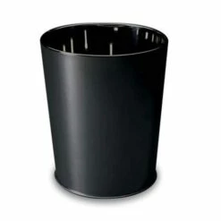 Black Waste Paper Bin - Hotel Bedroom Bin - Northmace Classic Design - 11 Litres - Case Of 5 - Black