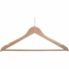 Hotel Wooden Security Hanger - Corby Chelsea Security Stem -trouser Bar - Light Wood - Case Of 100