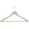 Hotel Wooden Hooked Coat Hanger - Corby Chelsea - Hook - Trouser Bar - Light Wood - 100 Per Case