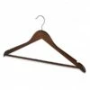 Corby Chelsea Hooked Wooden Coat Hanger - Trouser Bar - Dark Wood - 100 Per Case